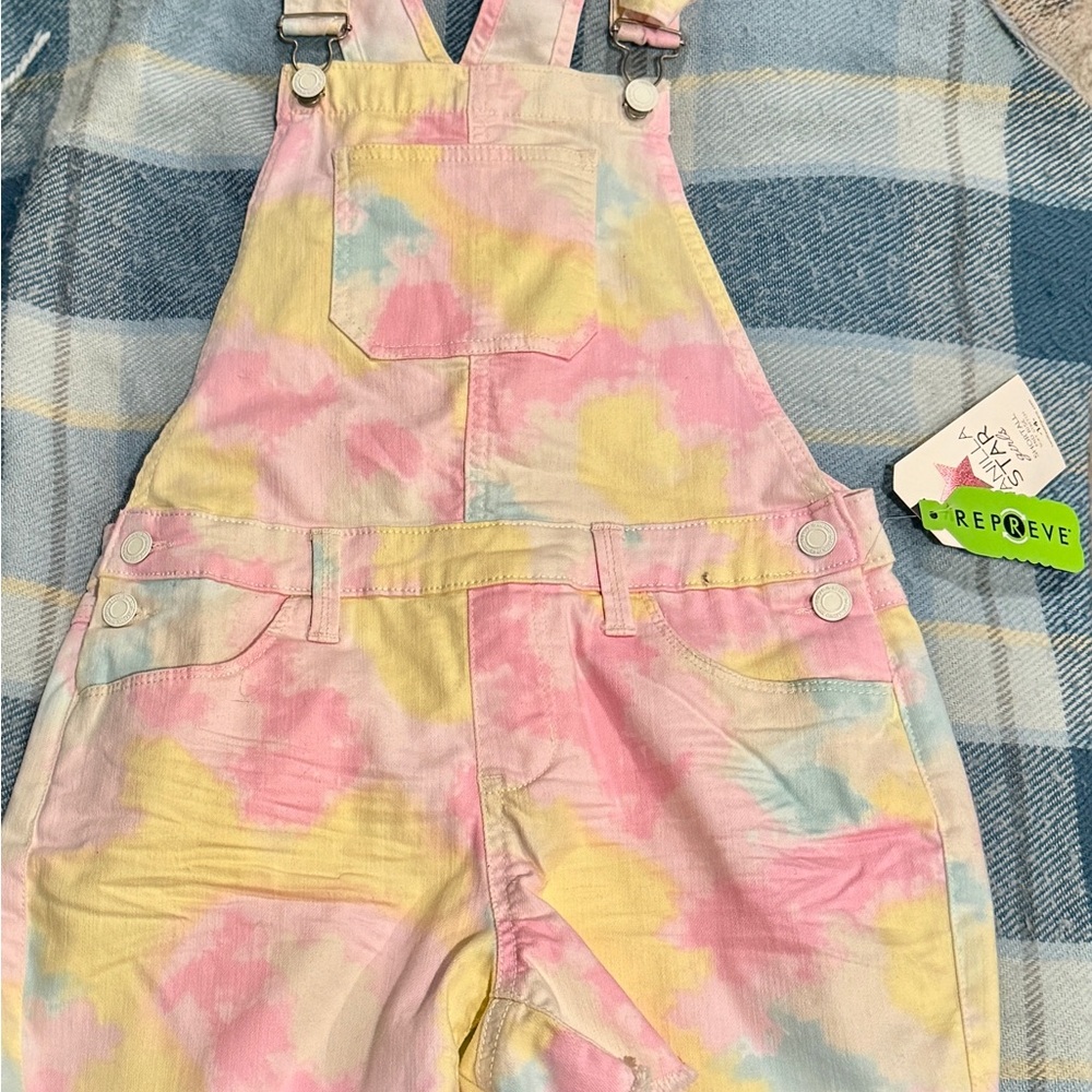 Vanilla Star Kids Pastel Overalls NWT